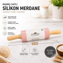 Bozdağlar Ivory Bambu Saplı Silikon Mini Merdane (Karışık Renkli)