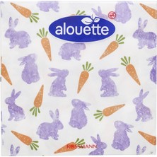 Alouette Bahar Kokteyl Peçete 26 Tavşan Motif 20'li