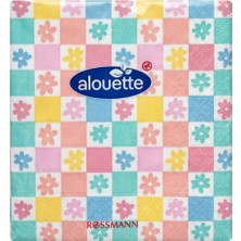 Alouette Bahar Kokteyl Peçete 26 Çiçek Kare 20'li