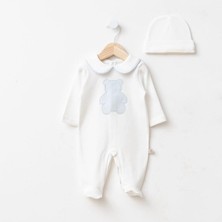 Baby Long Ayıcık Aplike Nakışlı Tulum