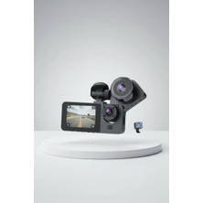 Sora Home 3 Kameralı Araç Içi Kamera Full Hd Ön Arka Iç Kayıt Geri Görüş Destekli