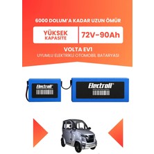 Electroll Volta Ev1 Uyumlu (Yüksek Kapasite) Lifepo4 72V 90AH Elektrikli Otomobil Bataryası