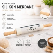 Bozdağlar Ivory Bambu Saplı Silikon Merdane (Karışık Renkli)