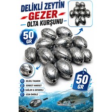 Sr Sazanrig Delikli Zeytin Gezer Olta Kurşunu 50 gr 10 Adet