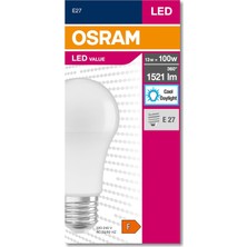 Leaf Shop 4052899971042 LED Cla 100 13 W 1521 Lümen 6500 Kelvin Beyaz Işık E27 Duy Ampul, 12X6X6 cm