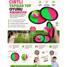 Mersi Shop Cırtlı Yapışan Top Oyunu | 2 Kişilik At Tut Yakala Oyuncağı Çocuk ve Aile Eğlence Seti