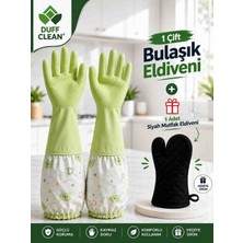 Duff Clean 1 Çift Bulaşık Eldiveni + 1 Adet Mutfak Eldiveni Hediye
