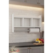 Tulip Life Askılı Mutfak Banyo Rafıbeyaz