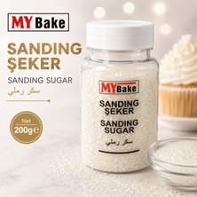 My Bake Mybake Beyaz Sanding Şeker | Pasta, Kurabiye, Cupcake, Donut ve Tatlı Dekor Şekeri | Parlak Kristal Süsleme Şekeri