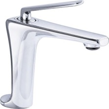 Dellora Sano Kısa Lavabo Bataryası Parlak Krom