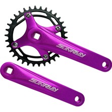Sunrun Mor 34T Tek Yaprak 7-8-9-10S Aynakol Kare Mil Uyum 170MM