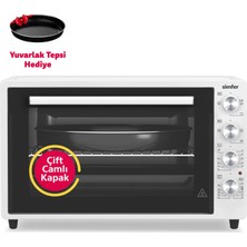 Simfer 7032 Beyaz 70 LT Turbo Fan Mini/Midi Fırın - 4 Fonksiyon, Yoğurt Yapma & Buz Çözme Özellikli