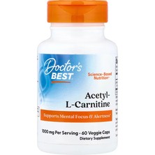 Doctor's Best Acetyl-L-Carnitine Brain & Cognitive 60 Veggie Caps