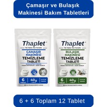 Thaplet Bulaşık Makinesi ve Çamaşır Makinesi Bakım Tableti Seti