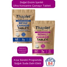 Thaplet Doğal Enzim Içerikli Çamaşır Deterjanı Seti 84 Adet Tablet