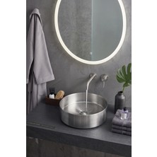 Dewist Tezgâh Üstü Çanak Lavabo – 37 cm Paslanmaz Çelik – [renk Seçeneği: Gold, Siyah, Mat Krom] – Modern Yuvarlak Tasarım