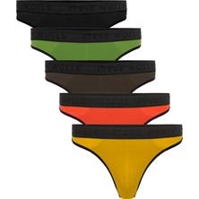 Steve Wolls Erkek Renkli 5’li Bambu String - 25501
