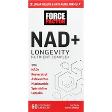 Force Factor Nad+ Nmn Or Nicotinamide With Resveratrol Astaxanthin Spermidine & Luteolin 60 Caps
