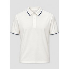 Brandhills Beyaz Renk Polo Yaka Erkek T-Shirt