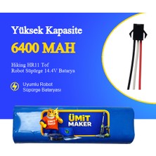 Ümit Maker Hiking HR11 Tof Robot Süpürge 6400 Mah 14.4V Batarya