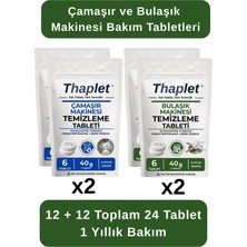 Thaplet Bulaşık Makinesi ve Çamaşır Makinesi Yıllık Bakım Tableti Seti