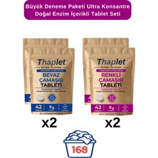Thaplet Doğal Enzim Içerikli Çamaşır Deterjanı Seti 168 Tablet