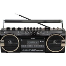 Reytek PX-149BT Bluetooth Usb+Sd+Fm Radyo Kaset Çalar Kahverengi Taşınabilir Müzik Sistemi