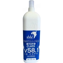 Vivid Dye Mürekkep Mavi Epson Uyumlu 1 Litre Top Class V58.1