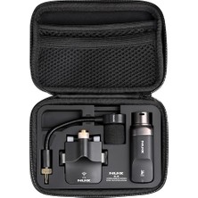 | B-6 Kablosuz Saksafon Mikrofon Sistemi - 2,4 Ghz Klipsli Verici, Kuğu Boynu Mikrofonlu ve Şarj Edilebilir Usb-C Kasalı