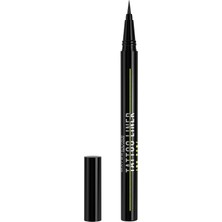 New York Sıvı Eyeliner, Su Geçirmez, Silinmez ve Uzun Süreli, Vegan, Tattoo Liner Ink Eyeliner, No. 881 Mat Siyah (Siyah), 1 ml