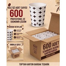 Bicup 600 Adet Kullan At Karton Bardak 7 Oz  Sızdırmaz Vending Modeli Kahve Çay Meşrubat Bardağı Sıcağa Dayanıklı Kartonn Bardak