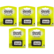 Sword Klasik 5'li Yaprak Tıraş Bıçağı Yedeği 5 Paket 5 Paket (5 x 0.400 G)