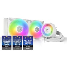 Liquid Freezer Iıı - 280 A-Rgb Intel/amd Uyumlu, 280MM Radyatörlü, 2X14CM P14 Pwm Fanlı, Sıvı Işlemci Soğutucu Beyaz (AR-ACFRE00151A)