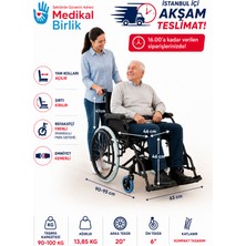 Comfort Plus Tagesan DM-863-20 Özellikli Manuel Tekerlekli Sandalye