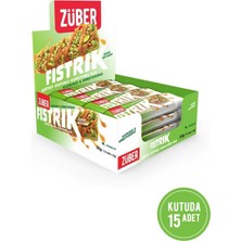 Züber Fıstrık Antep Fıstıklı Kuruyemiş Bar 23G x 15 Adet