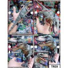 Oyuncak Sahili Raptor Dinazor Trex Kırılmaz Hareketli Çene Yapısı Oyuncak 31.5cm Jurassic Tyrannosaurus Dinozor