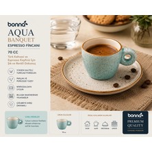 6 Adet Bonna Aqua Banquet Espresso Fincanı 70 Cc