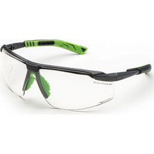 Univet 5*8 Gunmetal/green Frame Pc Clear Gözlük