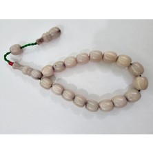 Zeyzun Usta Imzalı Bilek Boy Efe Maskot Sıkma Kehribar Tespih 13,5 x 13 mm Fıçı Kesim