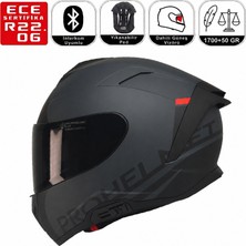MTS X340 Thunder Motosiklet Kaskı Spoiler Mod Güneş Vizörlü Full Face Kask