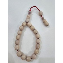 Zeyzun Usta Imzalı Bilek Boy Efe Maskot Sıkma Kehribar Tespih 13,5 x 13 mm Fıçı Kesim