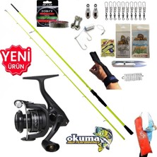 Okuma Revenger RV-3000A 270CM 5-55GR Karbon High Tech Kıyı Spin Olta Takımı Seti