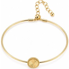 Serelya Gold Renk Pirinç Model Kadın Bileklik