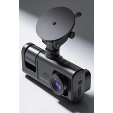 My Best Store Araç Içi Kamera 3 Kameralı Dashcam Ön Arka Iç Kayıt Geri Görüş Kameralı