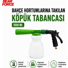 Robeve Bear Force 1000 ml Bahçe Hortumuna Takılan Köpük Tabancası | Oto Yıkama Köpük Aparatı | Köpükleme ve Durulama Modlu | 1/2” Standart Hortum Uyumlu | Araç, Motosiklet, Bisiklet ve Bahçe Temizliği