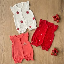 Altıntaş Baby 3'lü Kız Bebek Müslin Tulum Set