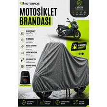 Motobros Motosiklet Brandası Motor Brandası Honda ADV Uyumlu ThermoGuard-X Gri Su Geçirmez UV Korumalı Motor Örtüsü