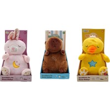 PopŞeker Bebekler Için Sesli Müzikli Nefes Alma Özellikli Güvenli Uyku Arkadaşı Peluş Oyuncak