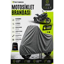 Motobros Motosiklet Brandası Motor Brandası Honda CB1000R Uyumlu ThermoGuard-X Gri Su Geçirmez UV Korumalı Motor Örtüsü