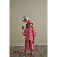 Oh la la Koala For Little Ones Somon Candy Summer Biyeli Şapkalı Poplin Takım